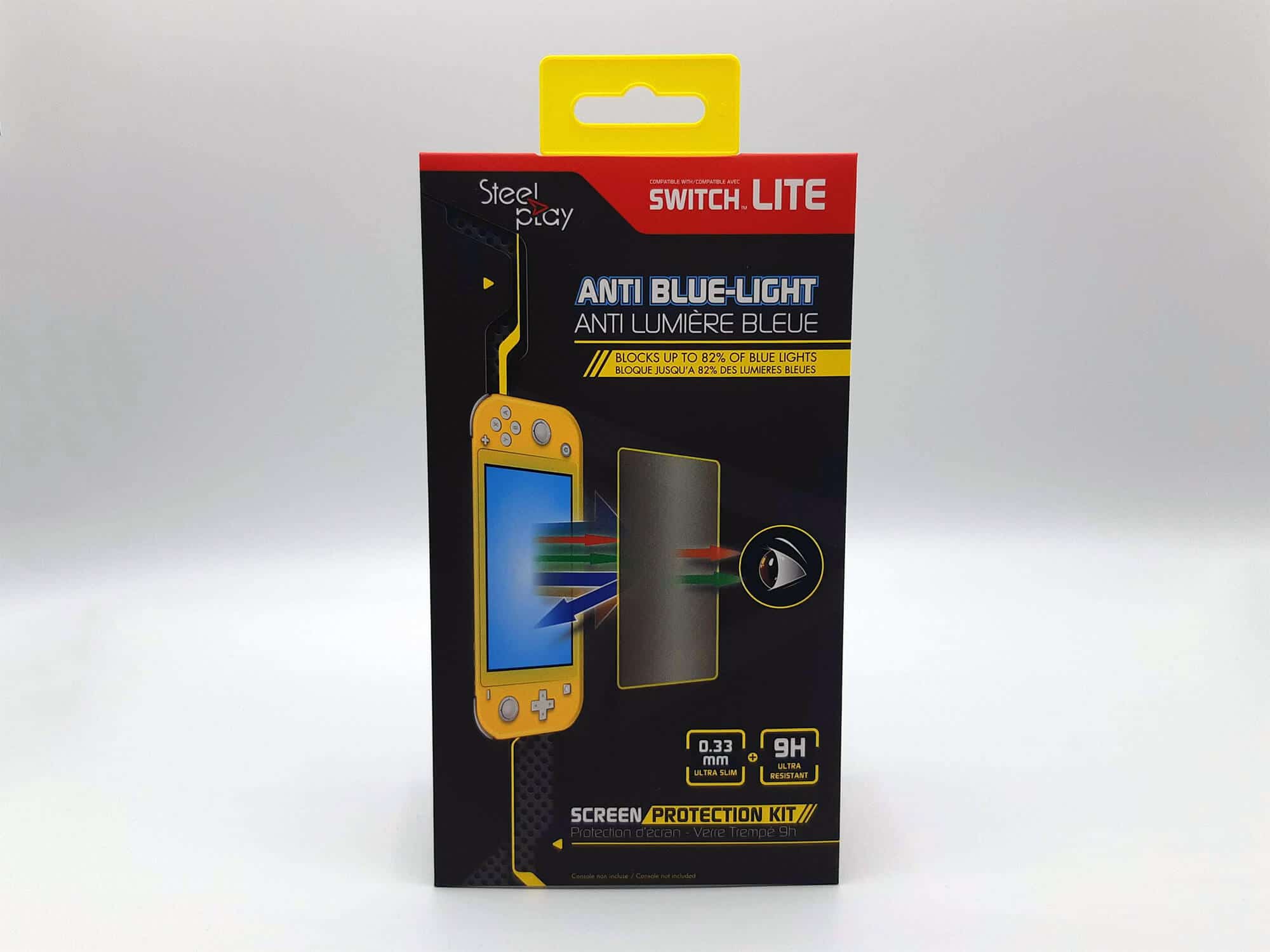 Etui et protection gaming Steelplay Protection d'écran en Verre trempé  anti-lumière bleue pour Nintendo Switch Lite